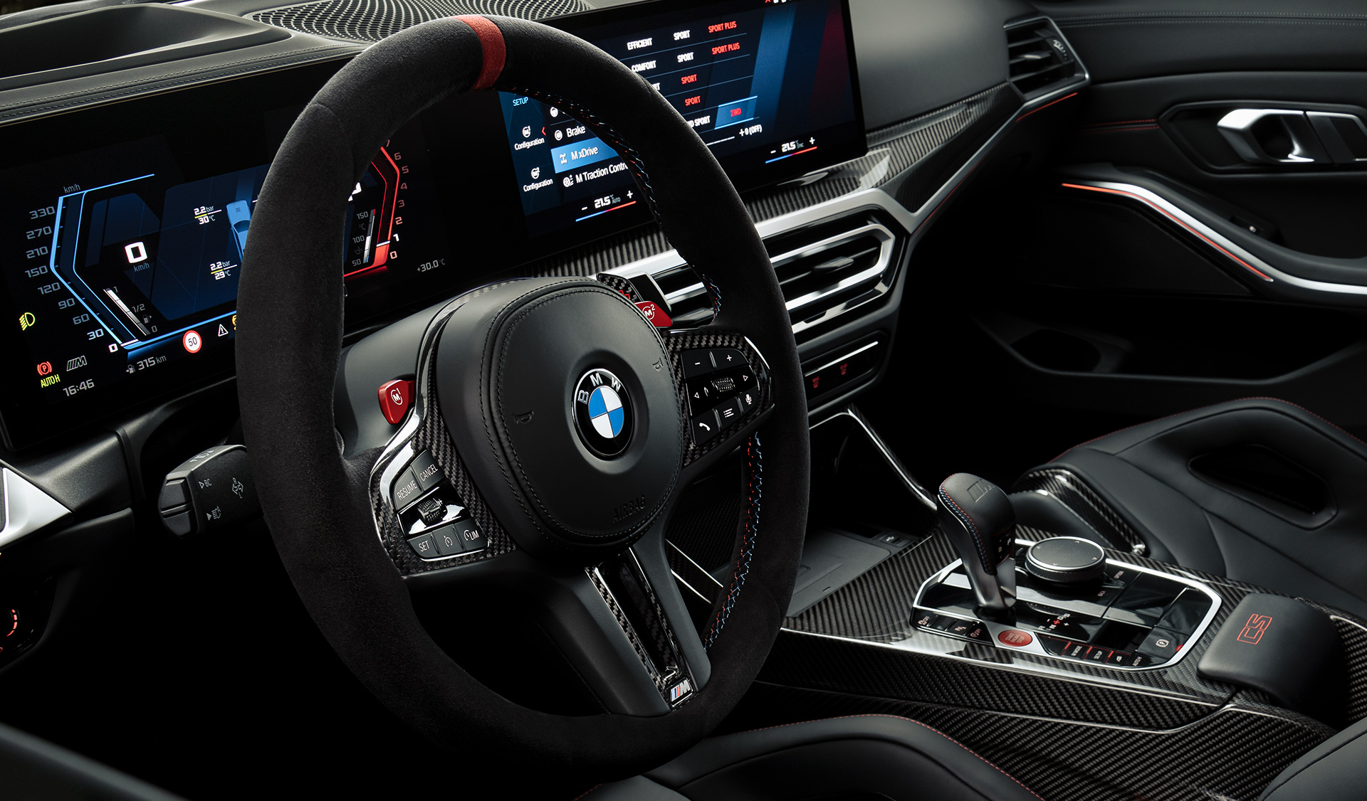М кожен волан Alcantara BMW M3 CS G80 BMW М3 CS G80 М кожен волан Alcantara