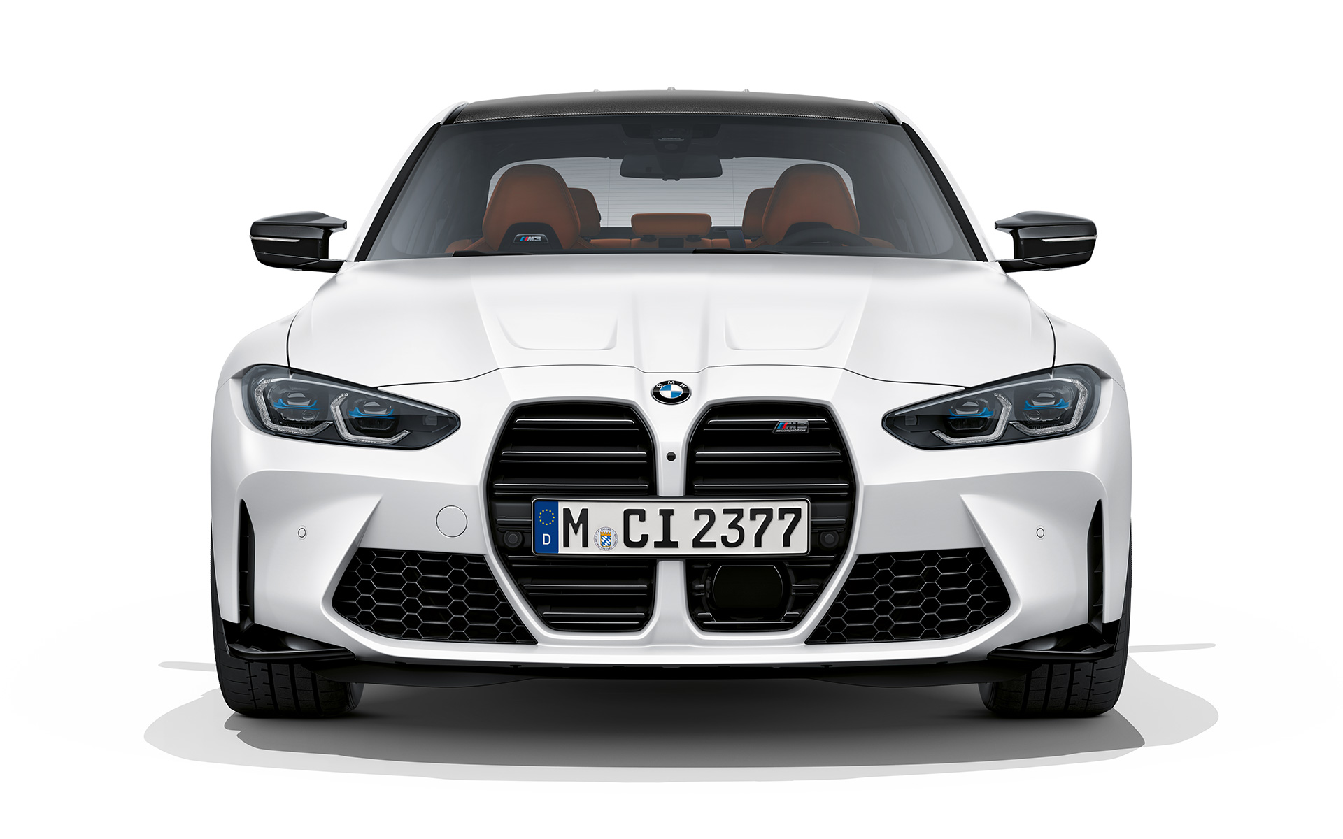 BMW M3 Competition G80 2020 Frozen Brilliant White metallic изглед отпред