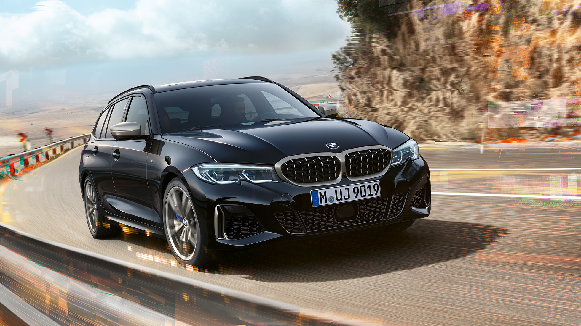 Преден дизайн, бъбрековидна радиаторна решетка и въздухозаборници BMW M340i xDrive Туринг, преден дизайн, бъбрековидна радиаторна решетка и въздухозаборници