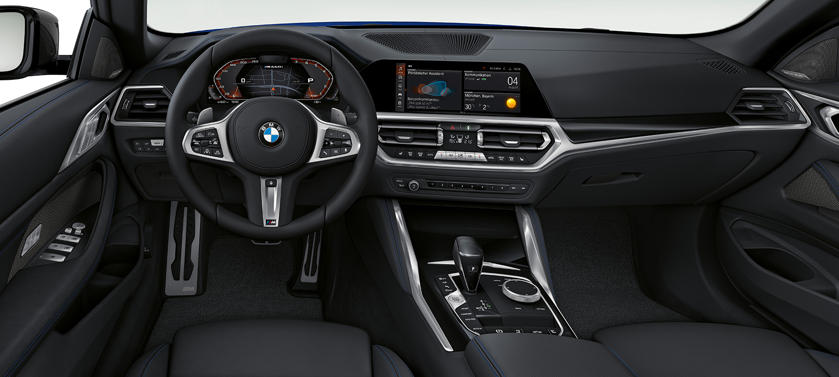 Кокпит BMW M440i xDrive Кабриолет G23 2020 Кокпит BMW M440i xDrive Кабриолет G23 2020 интериор