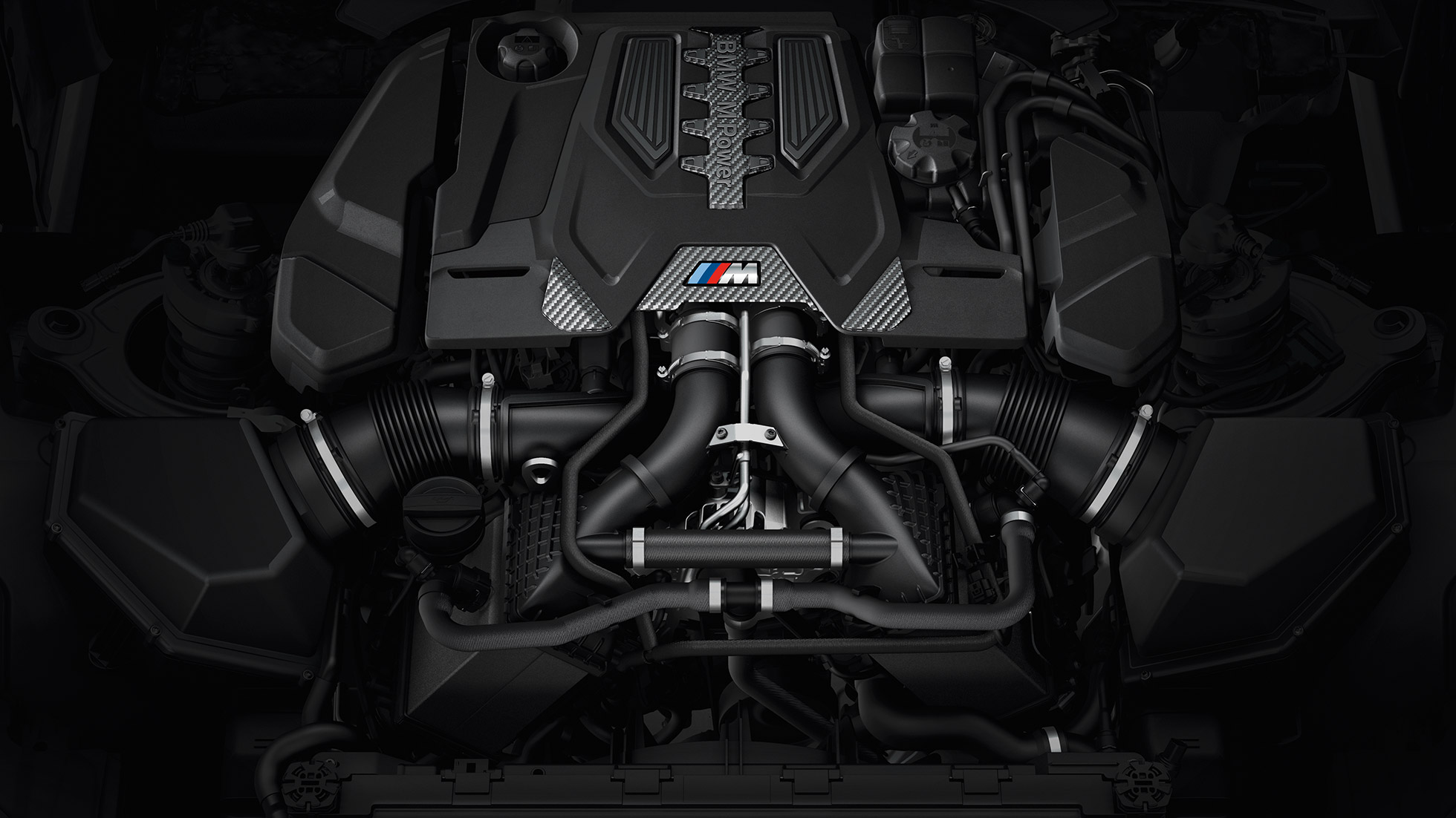 M TwinPower Turbo 8-цилиндров бензинов двигател BMW M5 Competition двигател с М капак