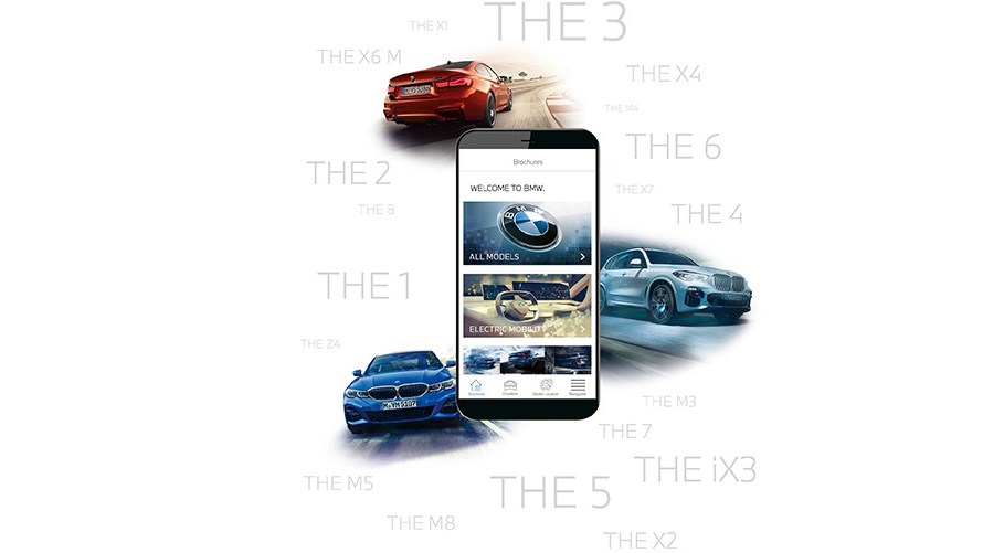 Смартфон с BMW Kataloge App Смартфон с BMW Kataloge App