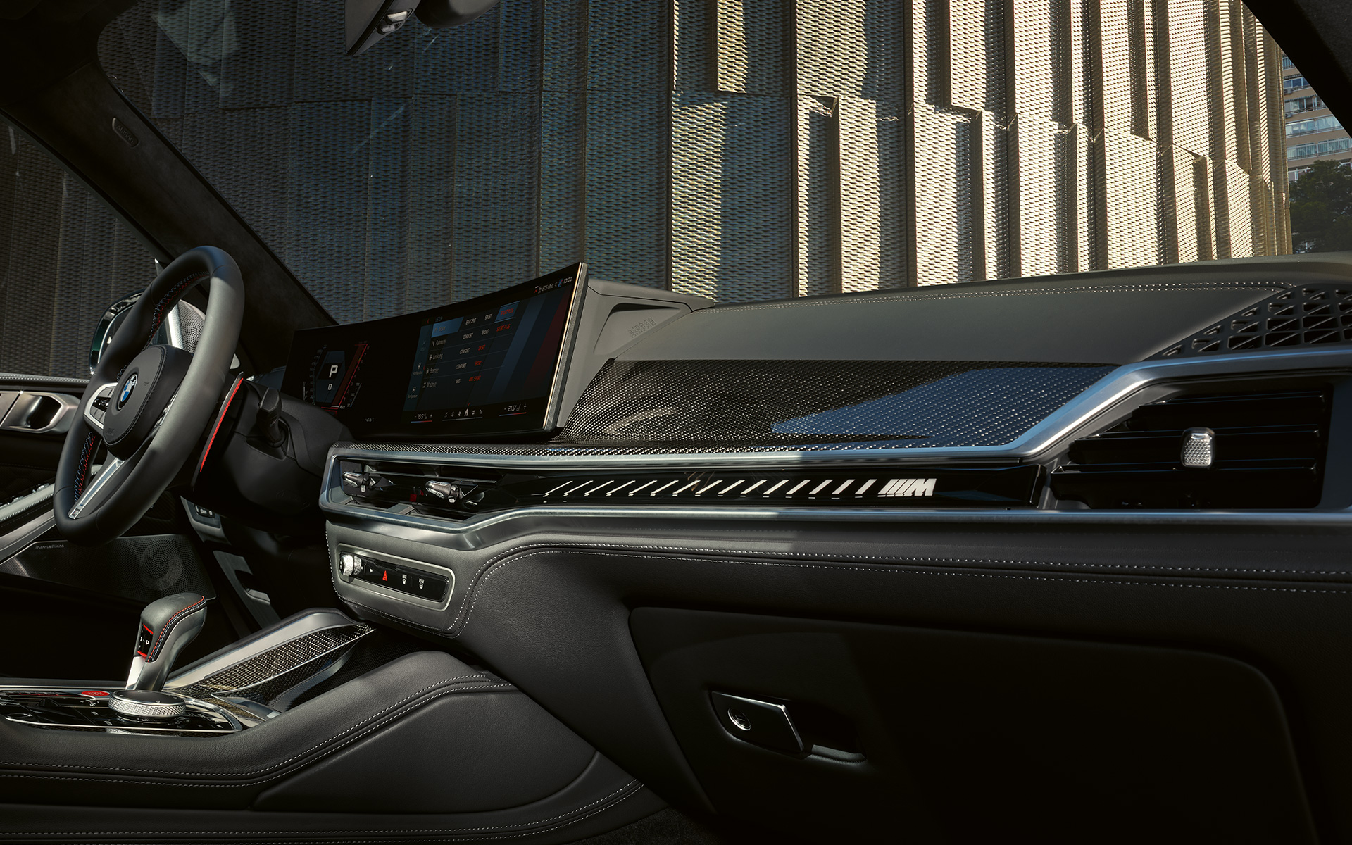 BMW X5 M Competition F95 Специфични за М индикатори на BMW Curved Display BMW X5 M Competition F95 2023 Специфични за М индикатори на BMW Curved Display