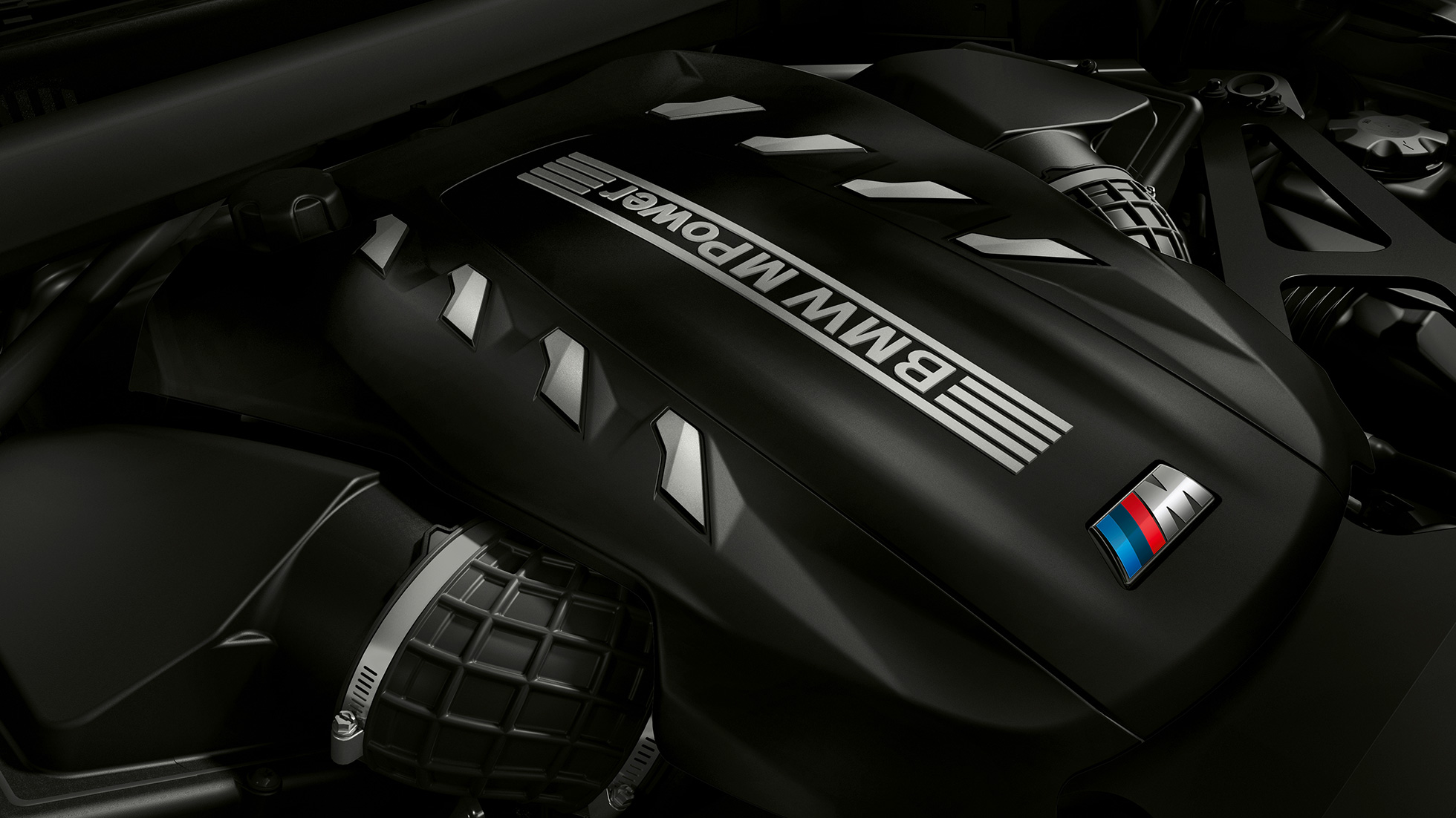 High-Performance M TwinPower Turbo 8-цилиндров бензинов двигател BMW X6 M Competition High-Performance M TwinPower Turbo 8-цилиндров бензинов двигател BMW X6 M Competition F96 2020 снимка отблизо