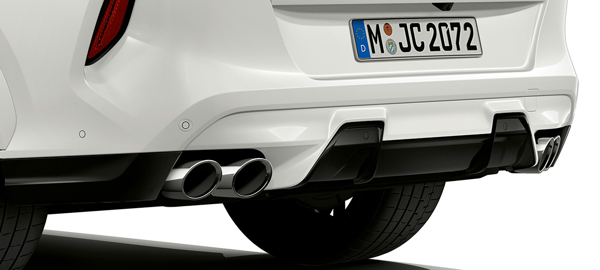 Задна броня BMW X6 M F96 Задна броня BMW X6 M F96 2020 SUV изглед отзад