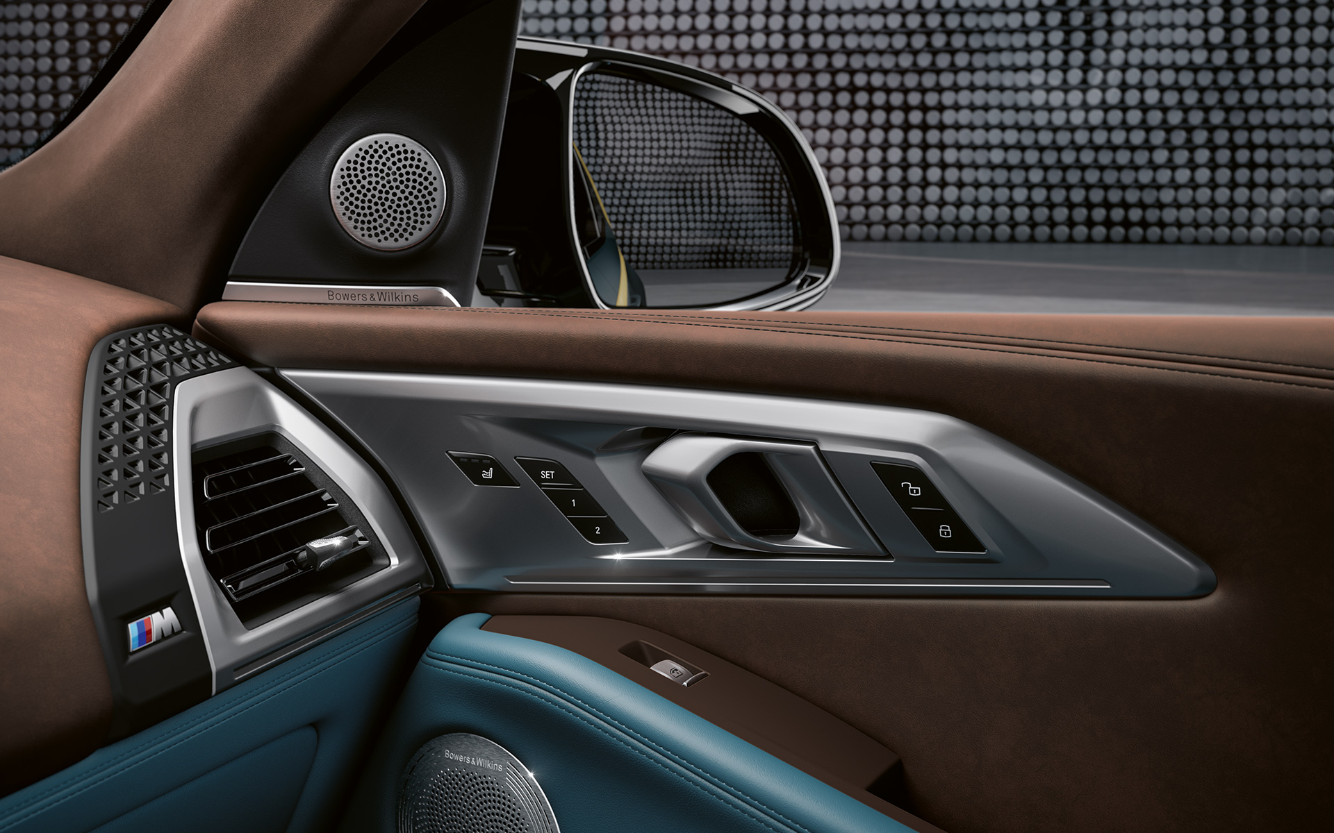 BMW XM G09 Озвучителна система Bowers & Wilkins Diamond Surround Sound BMW XM G09 интериор озвучителна система Bowers & Wilkins Diamond Surround Sound