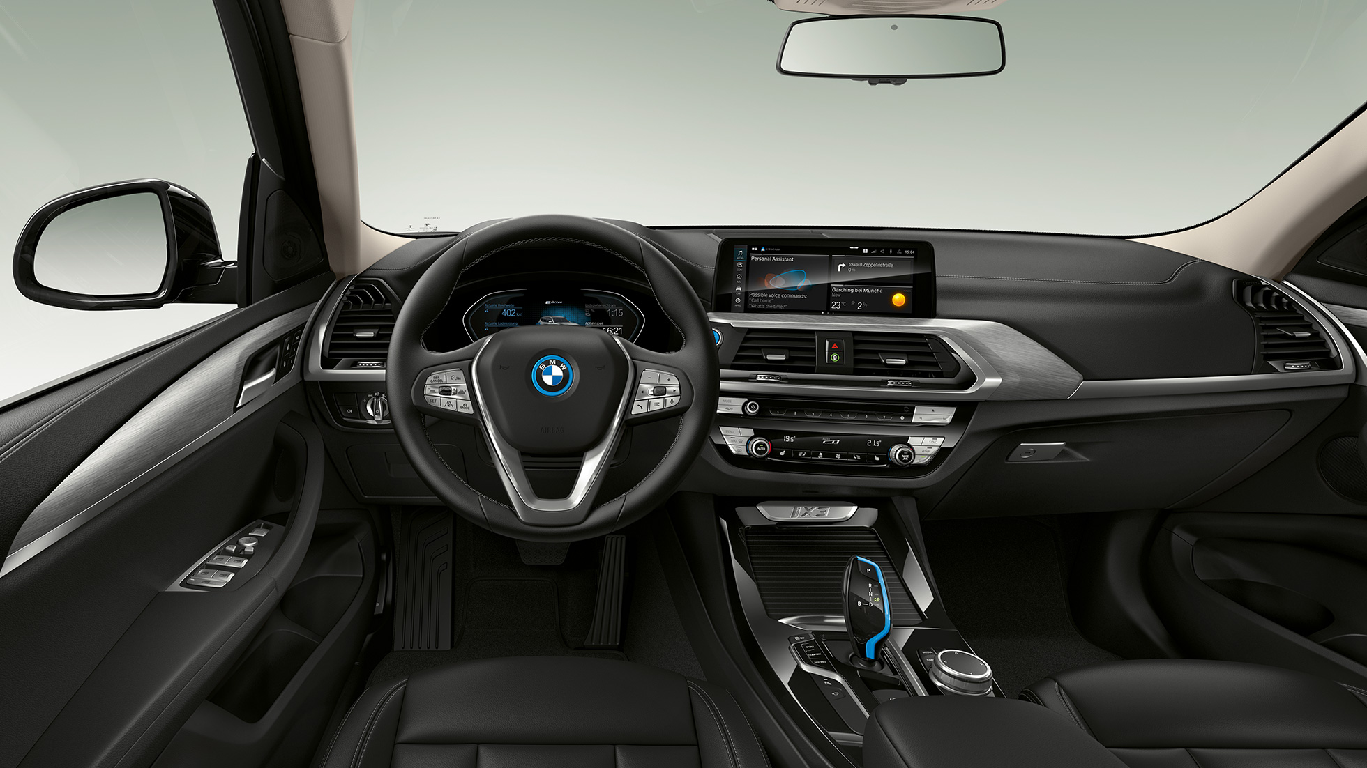 BMW iX3 G08 2020 Модел „Inspiring“ кокпит BMW iX3 G08 2020 Модел „Inspiring“ кокпит интериор