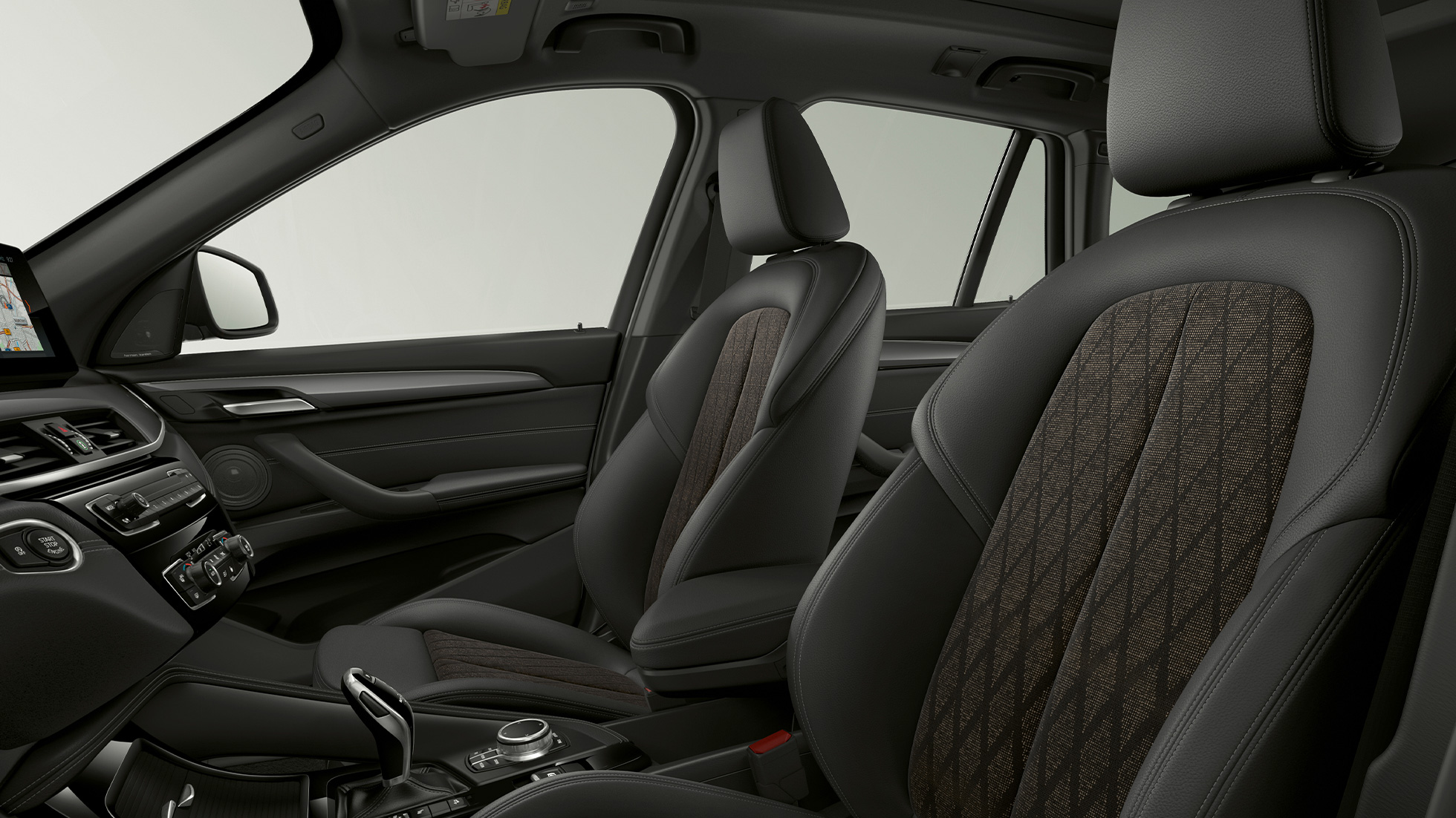 BMW X1, Модел xLine, тапицерия BMW X1, Модел xLine, интериор с фокус върху тапицерията