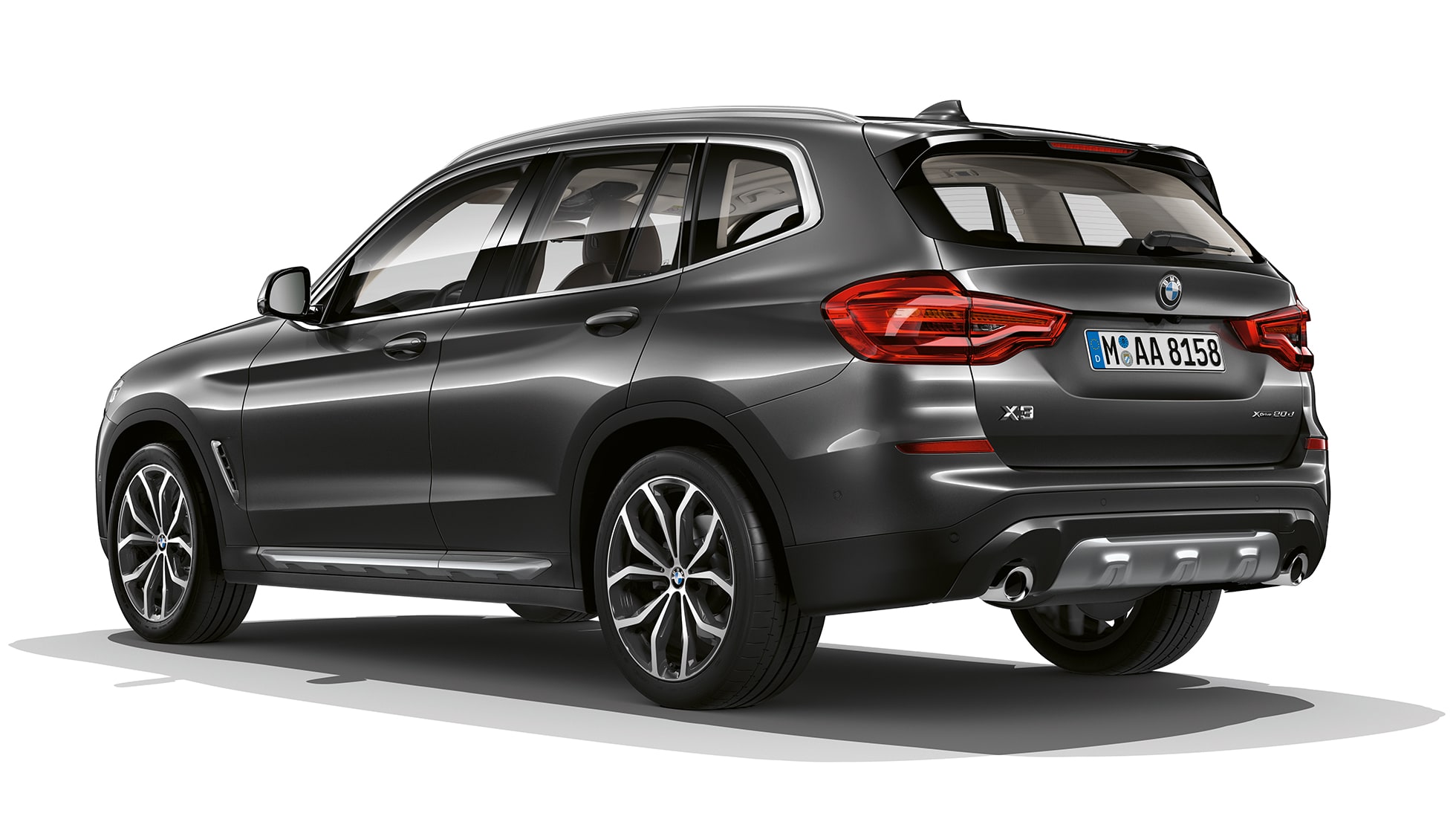 BMW X3 M40i, Модел xLine, три четвърти снимка отзад BMW X3 M40i, Модел xLine, три четвърти снимка отзад