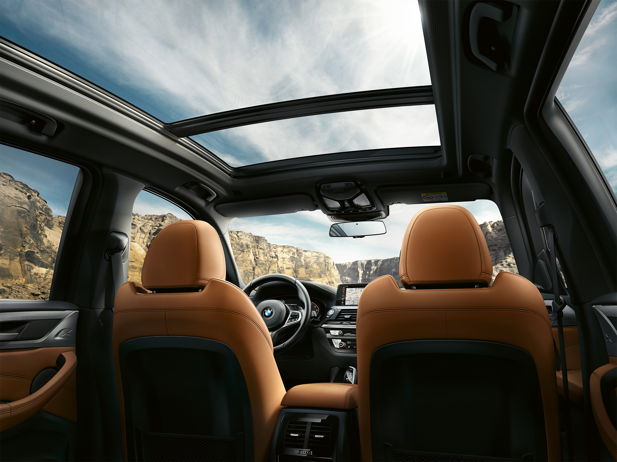 BMW X3 M40i, интериорна снимка на кокпита BMW X3 M40i, интериорна снимка на кокпита