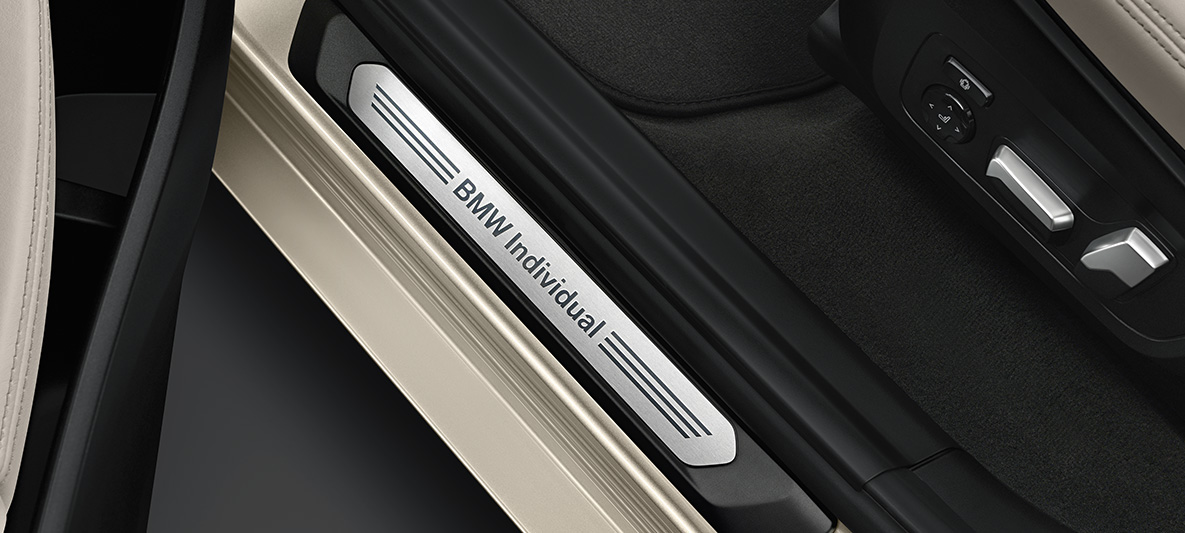 BMW X3, BMW Individual прагове за вратите с BMW Individual лого BMW X3, BMW Individual прагове за вратите с BMW Individual лого