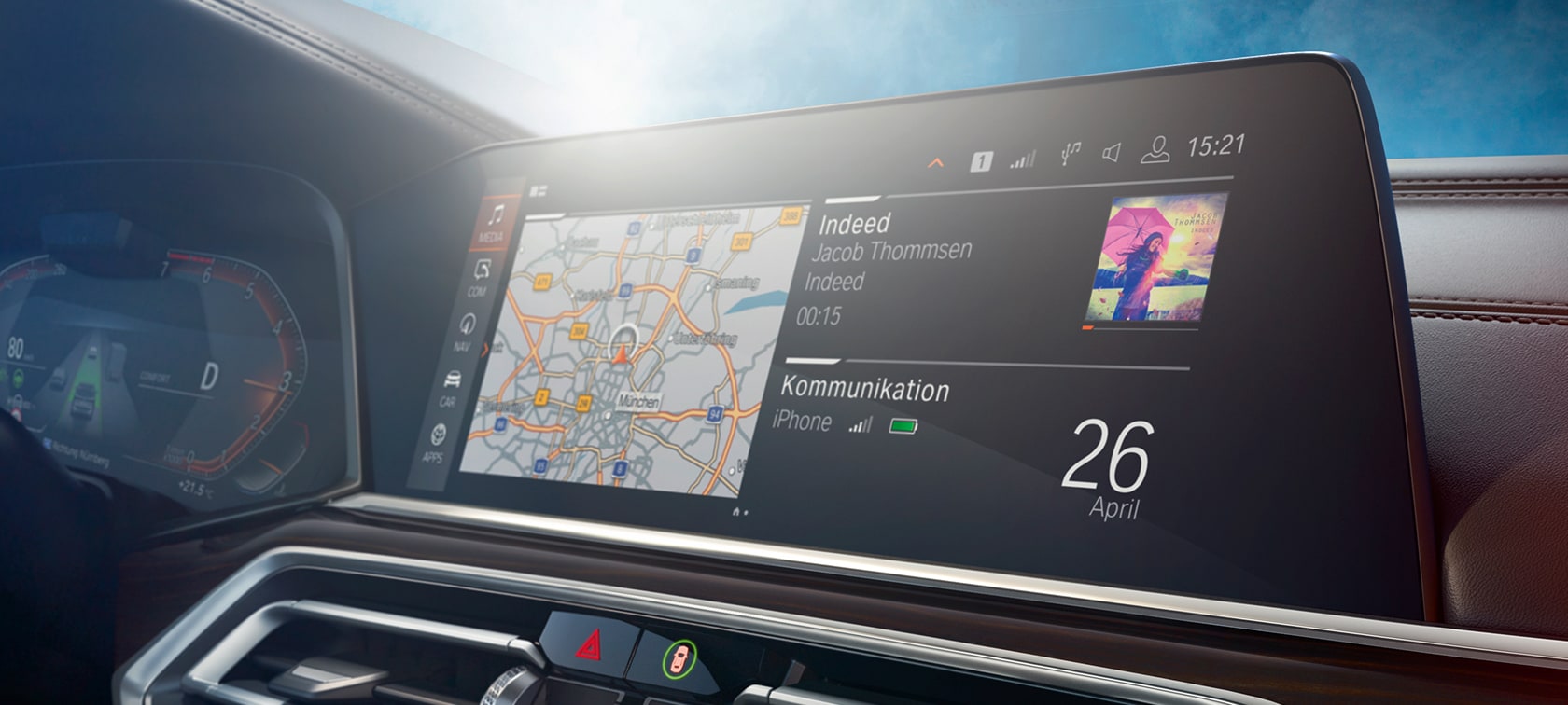 Контролен дисплей BMW X5 Контролен дисплей BMW X5 G05 2018 кокпит