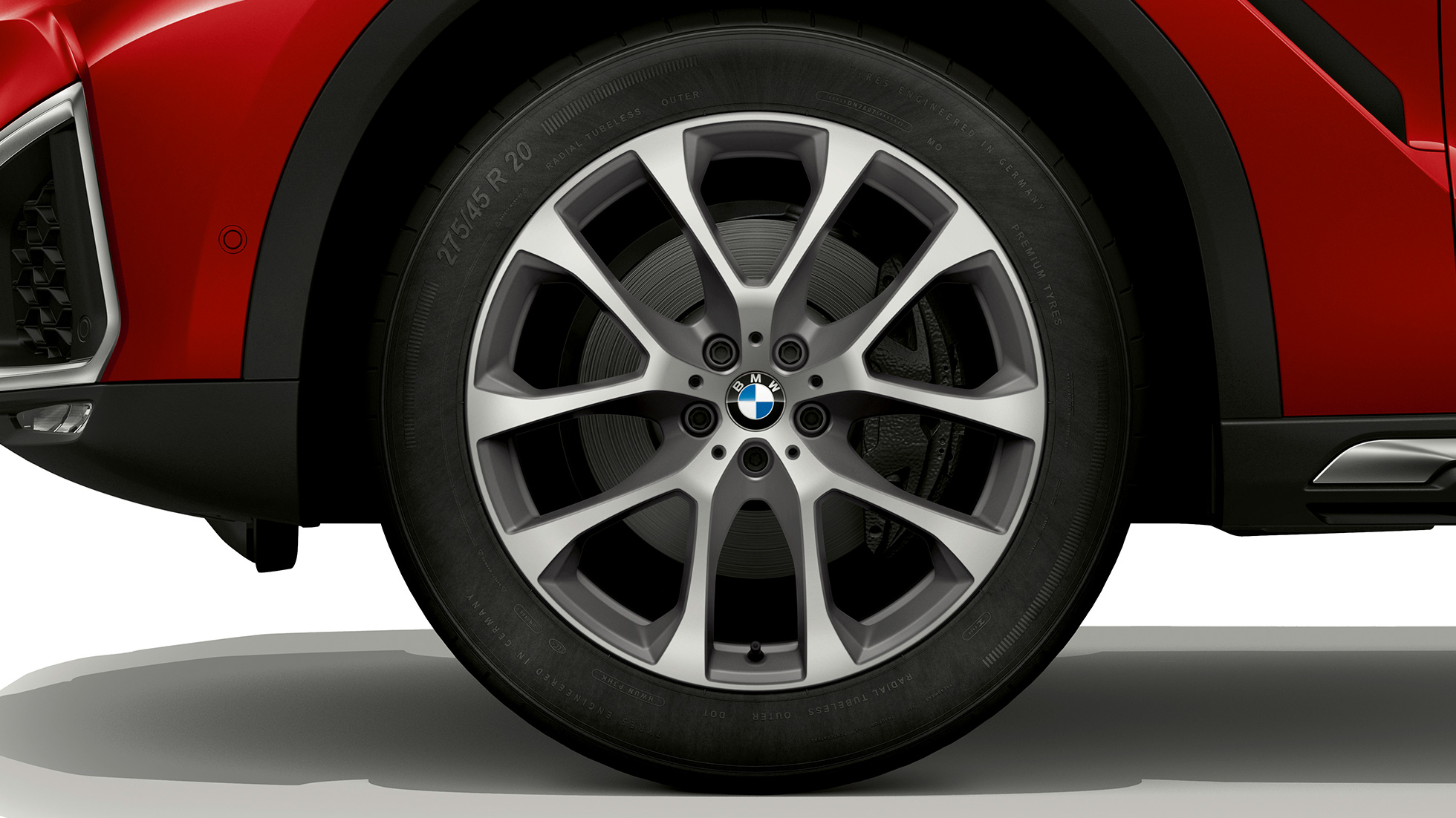 BMW X6 с BMW xLine, алуминиеви джанти BMW X6 с BMW xLine, фокус върху алуминиевата джанта