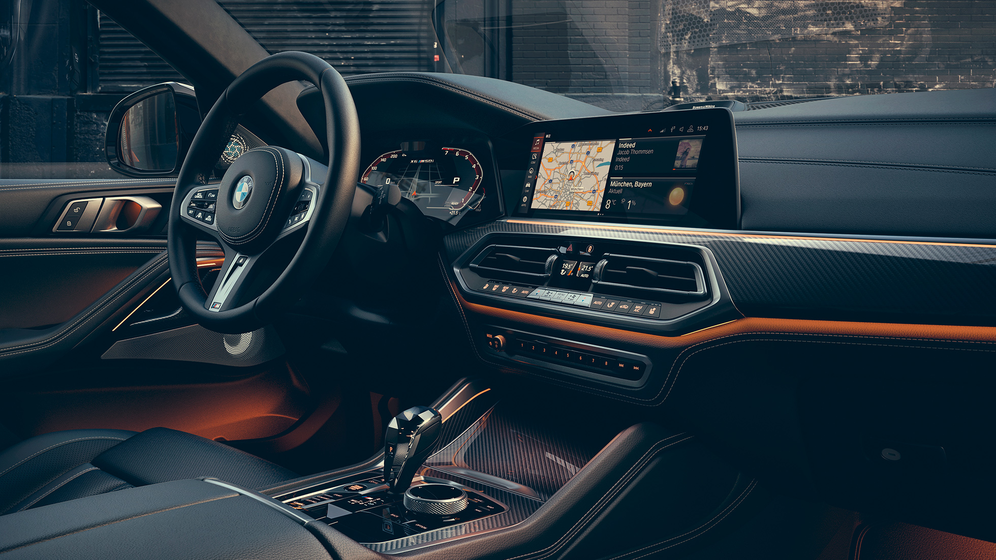 BMW X6 интериор. Интериорът на BMW X6.
