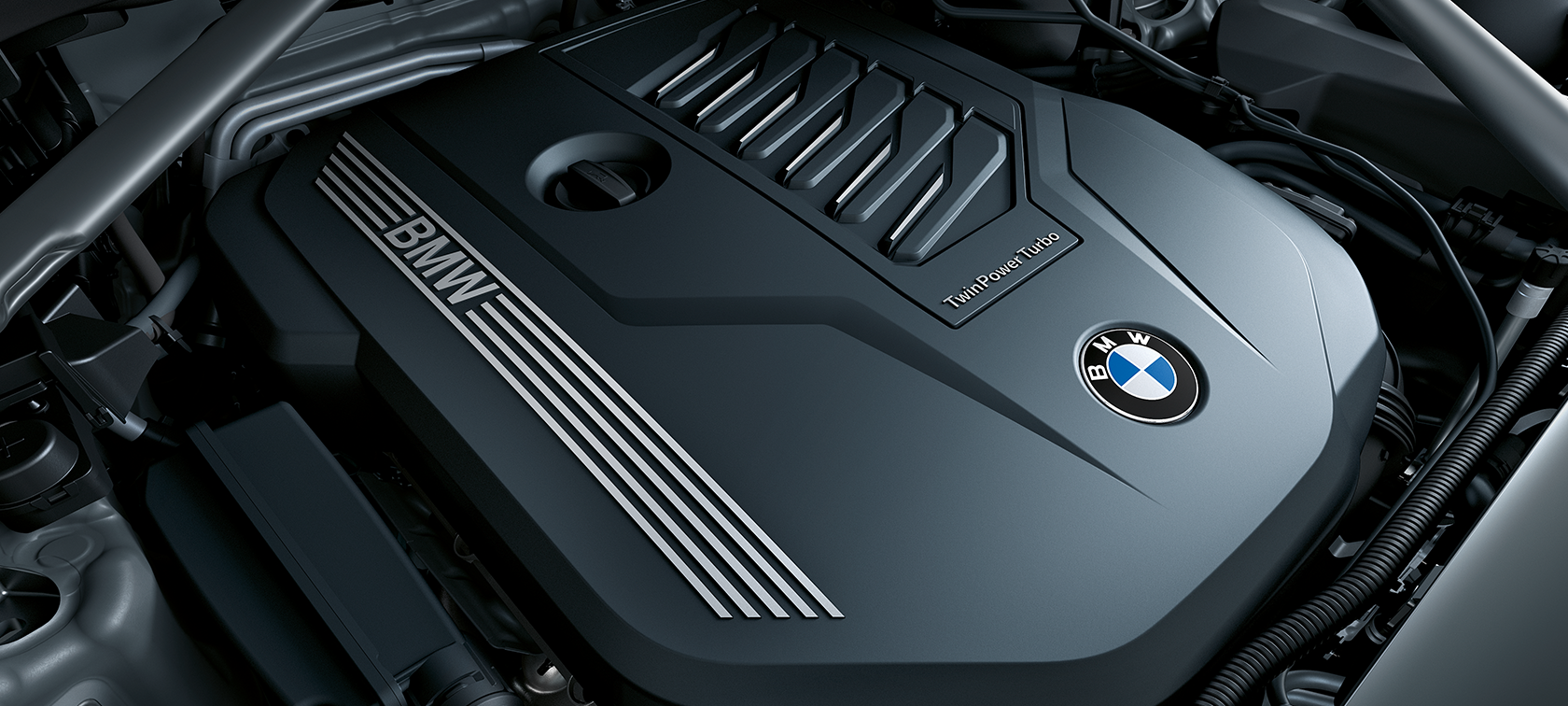 BMW X7 BMW TwinPower Turbo BMW TwinPower Turbo двигател, снимка отблизо
