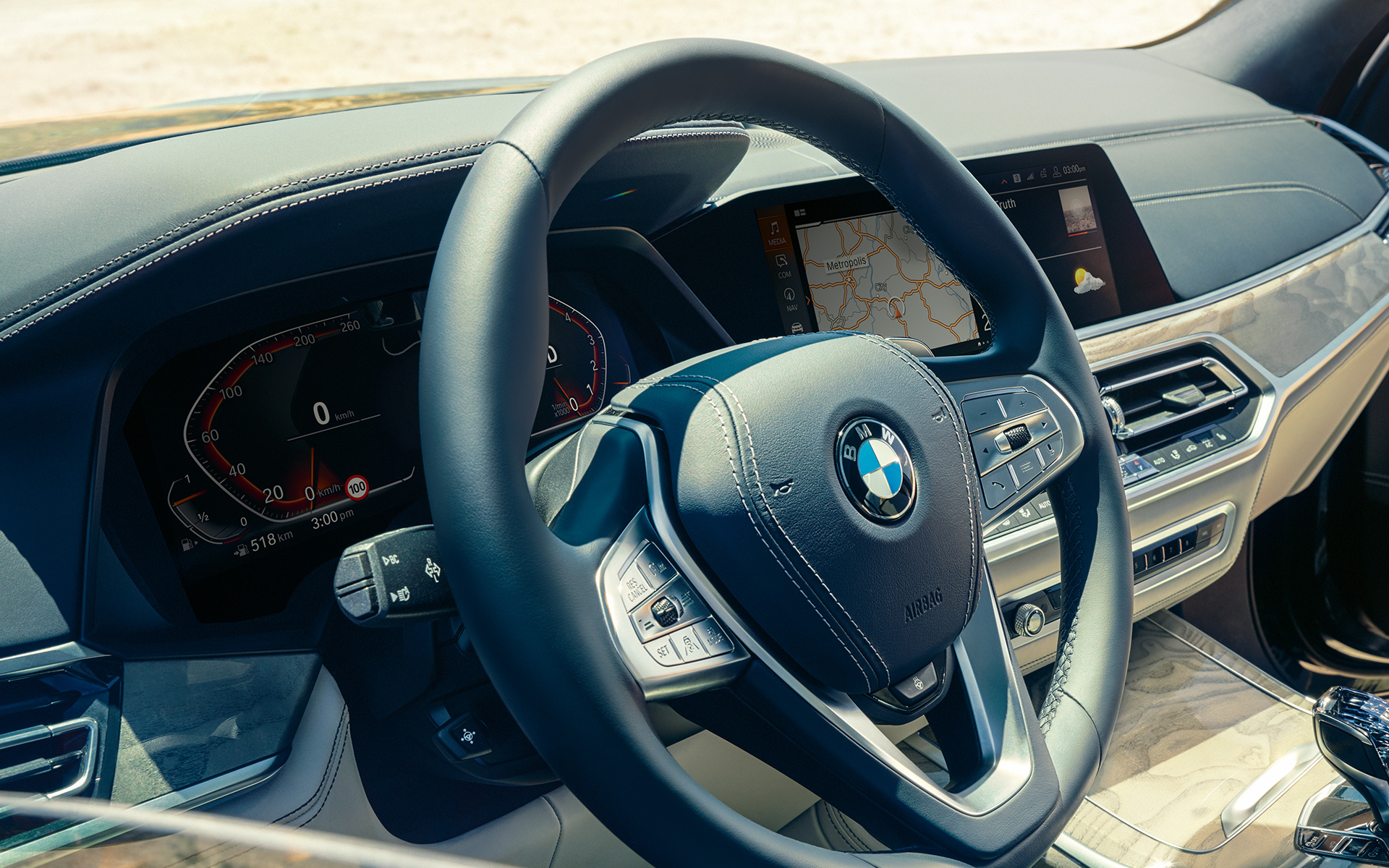 Кокпит BMW X7 G07 2019 Интериор Кокпит BMW X7 G07 2019 Интериор