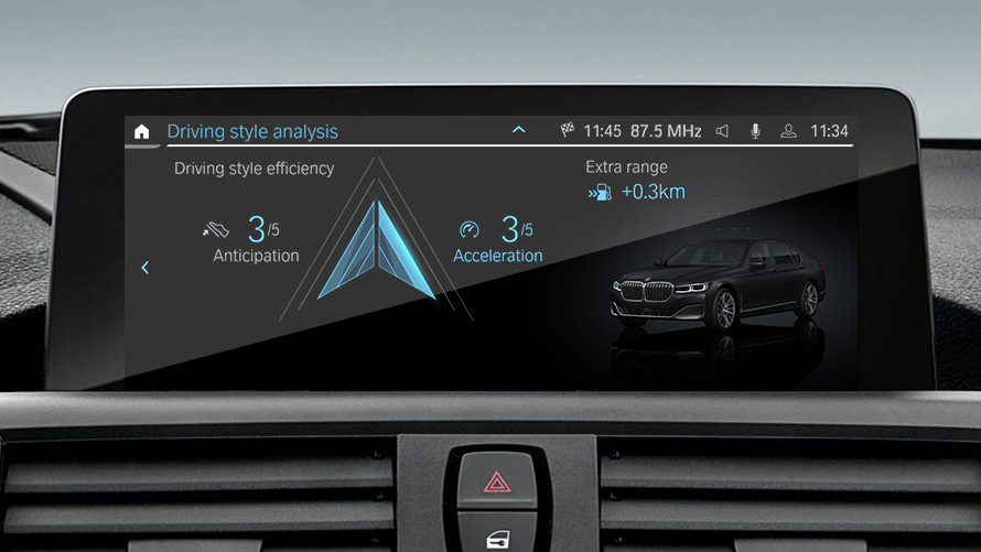 Анализ на стила на шофиране BMW EfficientDynamics Анализ на стила на шофиране