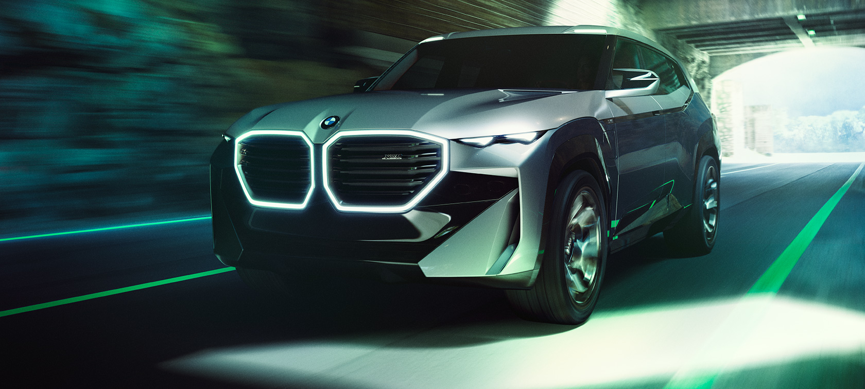 BMW Concept XM (G09) три четвърти изглед отпред, в покой BMW Concept XM (G09) три четвърти изглед отпред, в покой