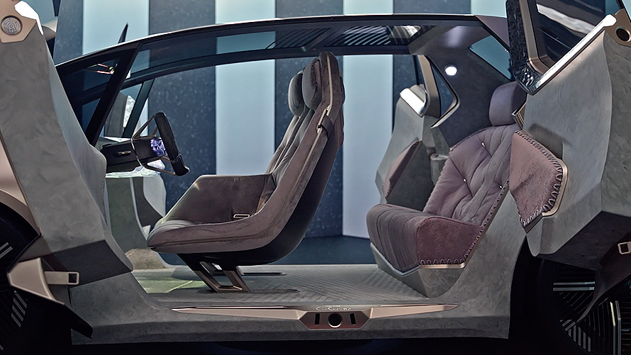 Видео вътрешен дизайн BMW i Vision Circular 2021 BMW i Vision Circular 2021 визионерски автомобил Вътрешен дизайн видео