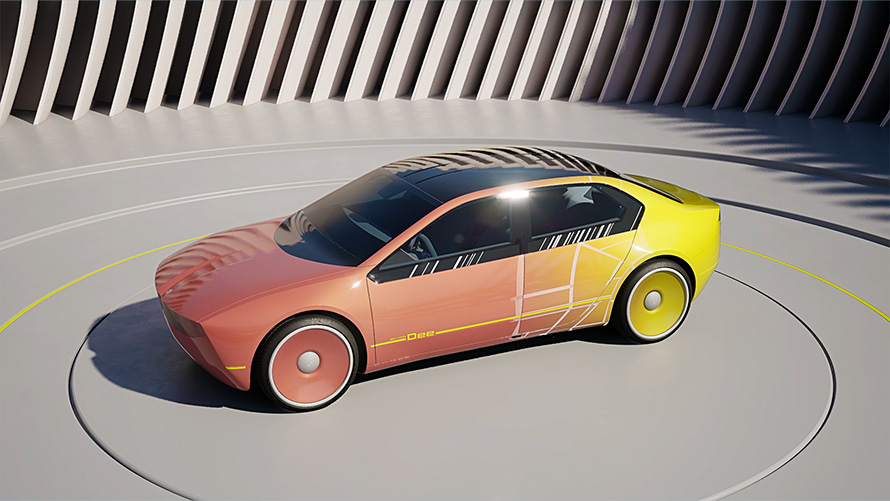 BMW i Vision Dee Технология E Ink BMW i Vision Dee визионерски автомобил Технология E Ink