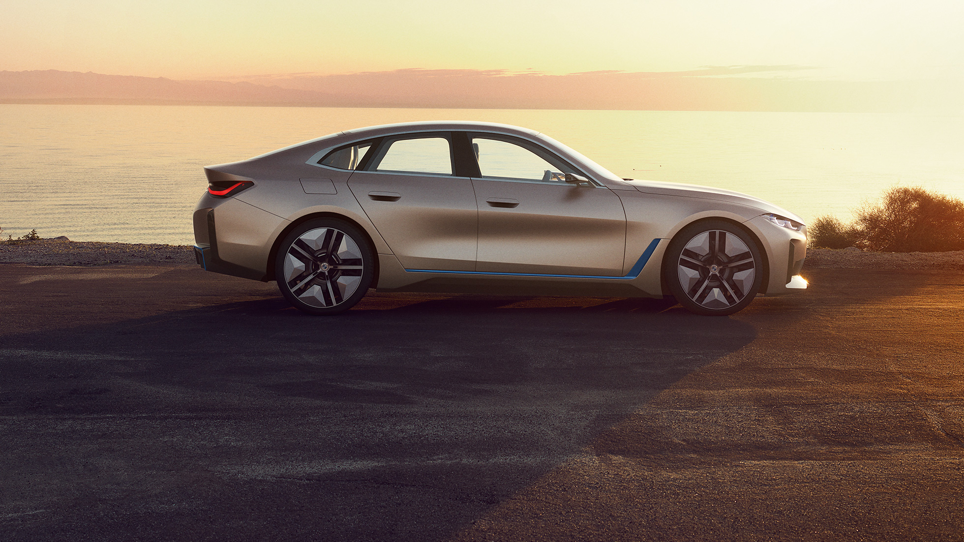 Екстериор BMW Concept i4 2020 G26 BMW Concept i4 2020 G26 електромобил напълно електрическо BMW Гран Купе екстериор