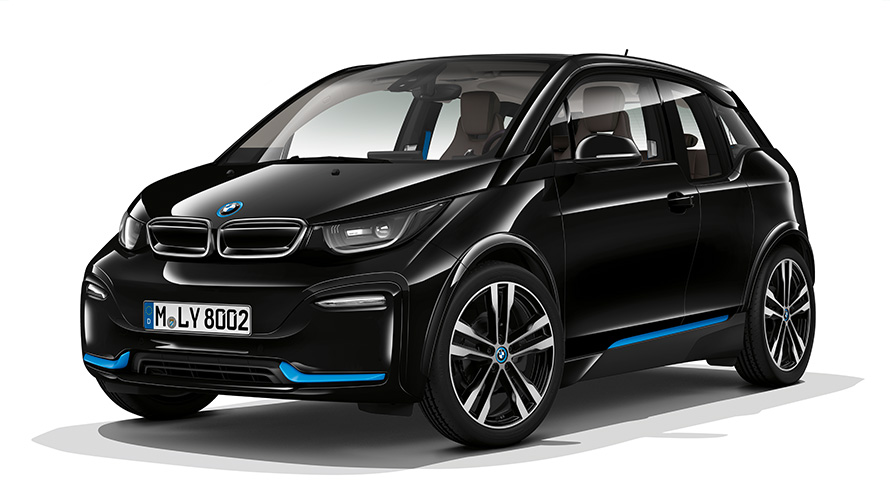 BMW i3s снимка в студио BMW i3s снимка в студио три четвърти изглед отпред