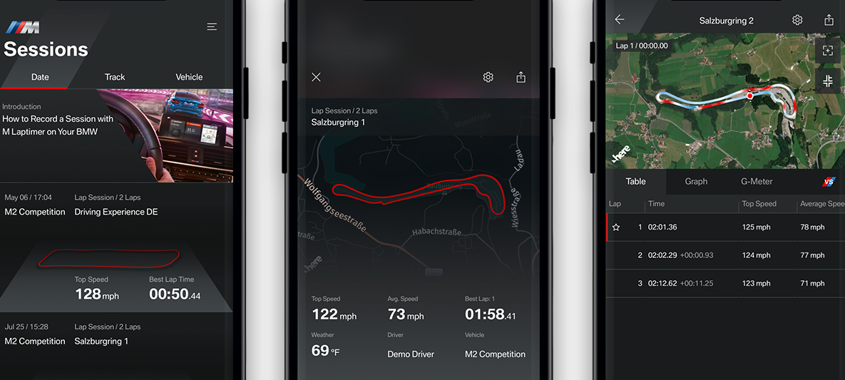 Приложение BMW M Laptimer App BMW Приложения BMW M Laptimer App