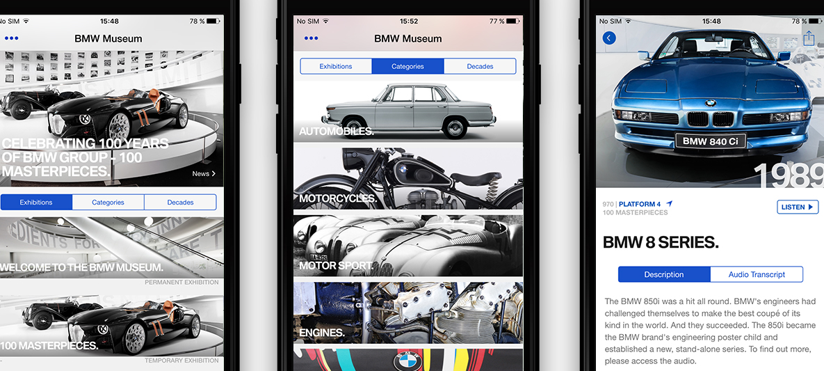 BMW Museum BMW Приложения BMW Museum