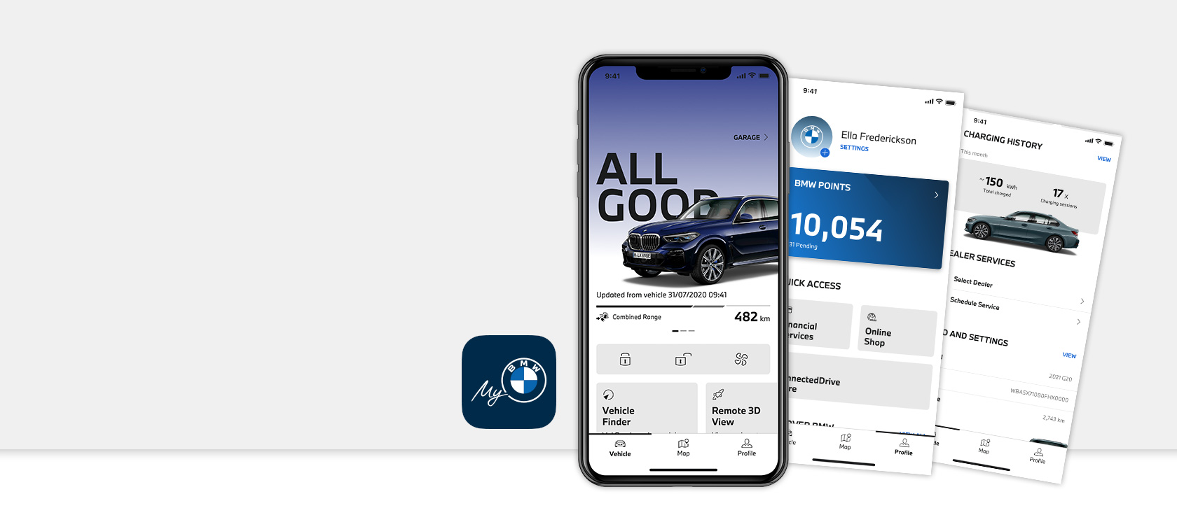 BMW Apps My BMW App на смартфон
