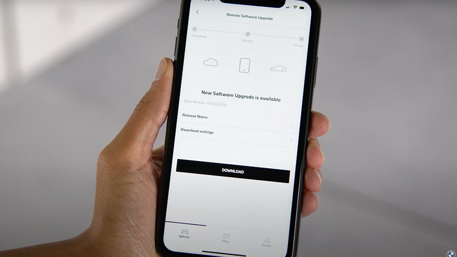 Изтегляне и инсталиране Remote Software Upgrade с BMW App How-to-Video изтегляне и инсталиране Remote Software Upgrade с BMW App