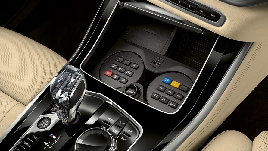 BMW Бронирани автомобили Допълнително оборудване Интериор средна конзола BMW Бронирани автомобили Допълнително оборудване Интериор средна конзола