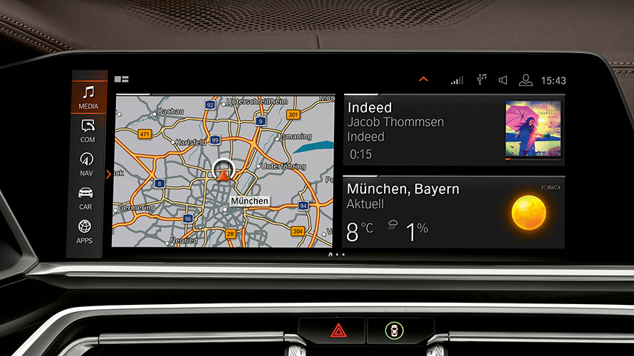 BMW Бронирани автомобили BMW Intelligent Personal Assistant контролен дисплей BMW Бронирани автомобили BMW Intelligent Personal Assistant контролен дисплей