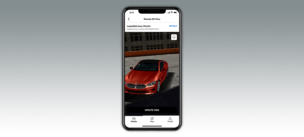My BMW App постоянно следене на автомобила екран на смартфон My BMW App постоянно следене на автомобила екран на смартфон