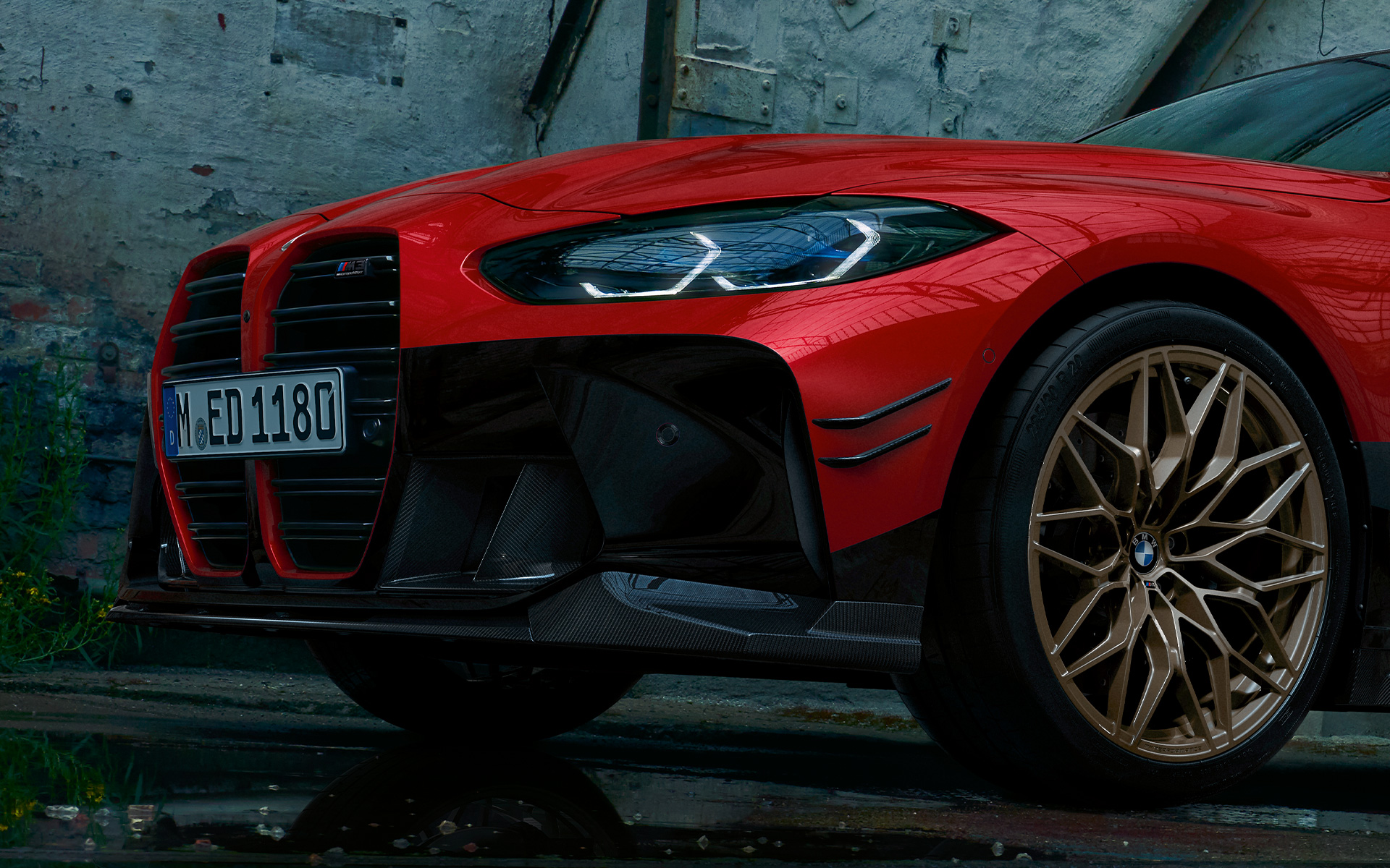 BMW M Performance Parts BMW M3 G80 три четвърти изглед отпред